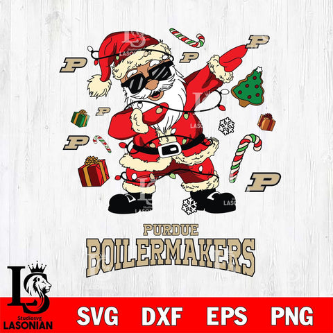 Purdue Boilermakers Santa Claus Football Svg dxf eps png pdf file,NCAA svg,Digital Download,Cricut file