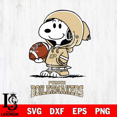 Purdue Boilermakers Snoopy Football Svg Eps Dxf Png File, NCAA svg , Digital Download , Instant Download, Cricut File