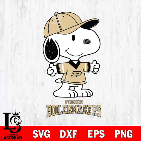 Purdue Boilermakers Snoopy football SVG DXF EPS PNG FILE,Snoopy File Cut, NCAA Digital Download,Instant Download,Christmas Silhouette