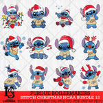 Purdue Boilermakers Stitch Christmas NCAA Bundle 12 Svg Eps Dxf Png File, Digital Download, Instant Download