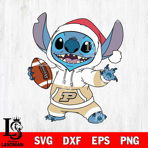 Purdue Boilermakers Stitch Football Christmas File Cut, NCAA SVG DXF EPS PNG FILE, Digital Download , Criucut , Silhouette