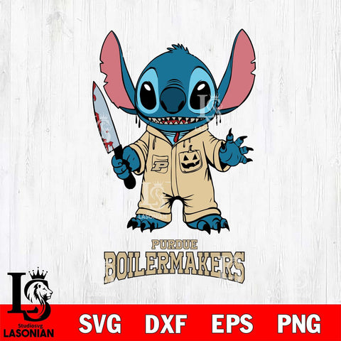 Purdue Boilermakers Stitch Horror 2 Svg Eps Dxf Png File, NCAA svg, Digital Download, Instant Download