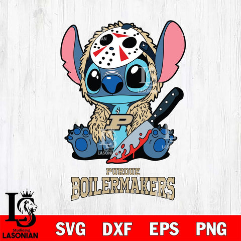 Purdue Boilermakers Stitch Jason Voorhees Svg Eps Dxf Png File, NCAA svg, Digital Download, Instant Download