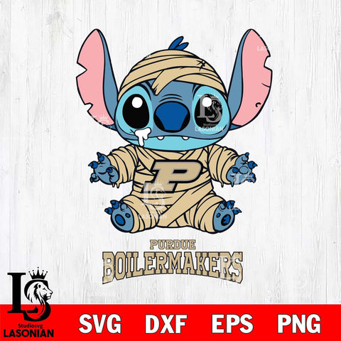 Purdue Boilermakers Stitch Mummy Svg Eps Dxf Png File, NCAA svg, Digital Download, Instant Download