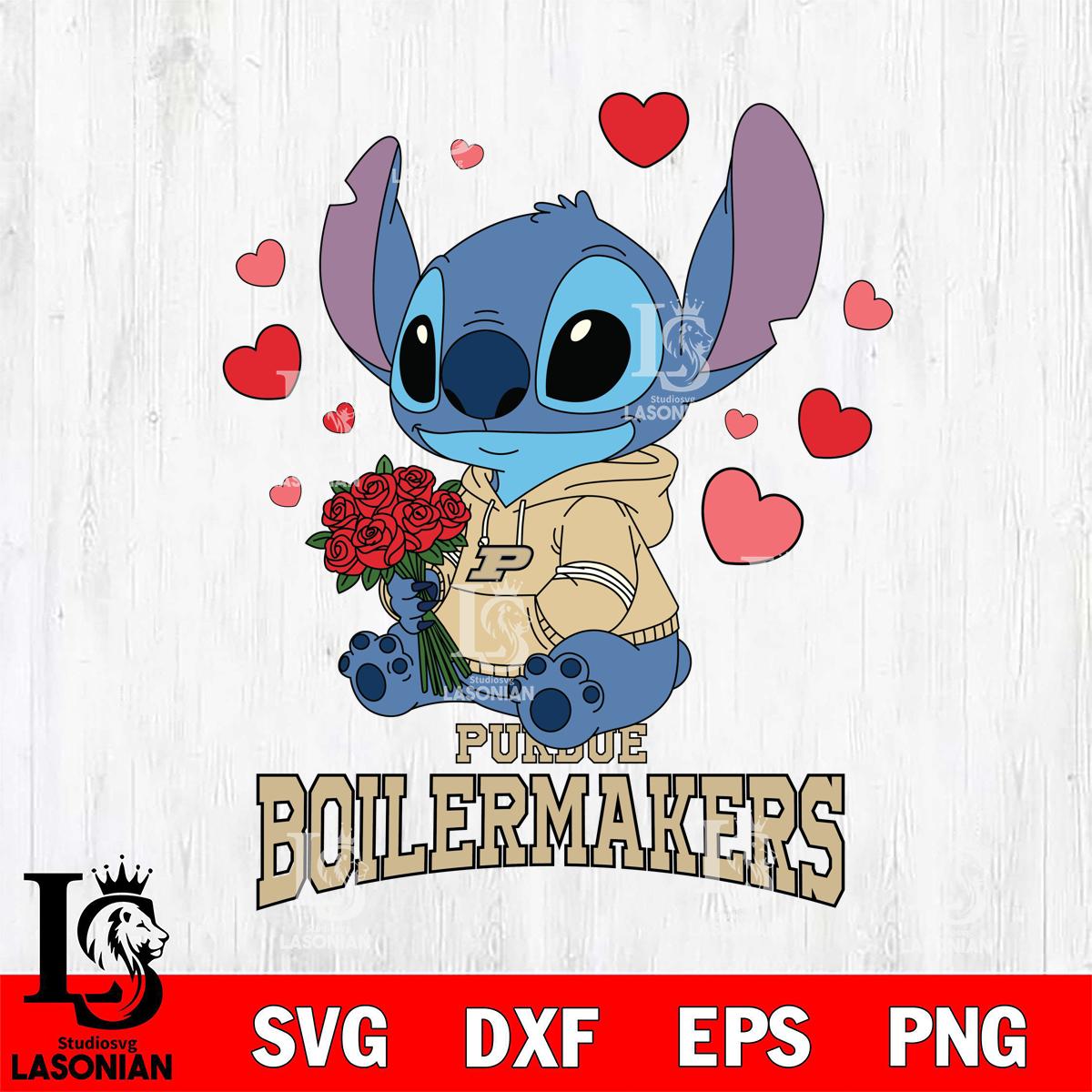 Purdue Boilermakers Stitch Rose Digital Download, NCAA SVG DXF EPS PNG ...