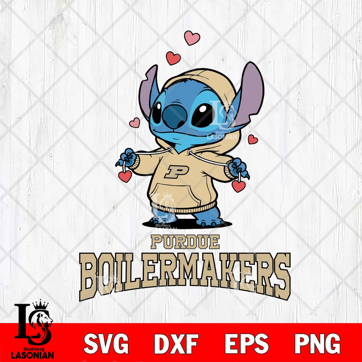 Purdue Boilermakers Stitch Valentine Heart Strings File cut , Football ...