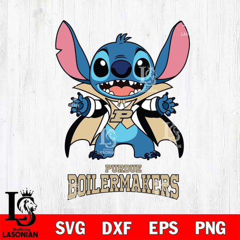 Purdue Boilermakers Stitch Vampire halloween Svg Eps Dxf Png File, NCAA svg, Digital Download, Instant Download