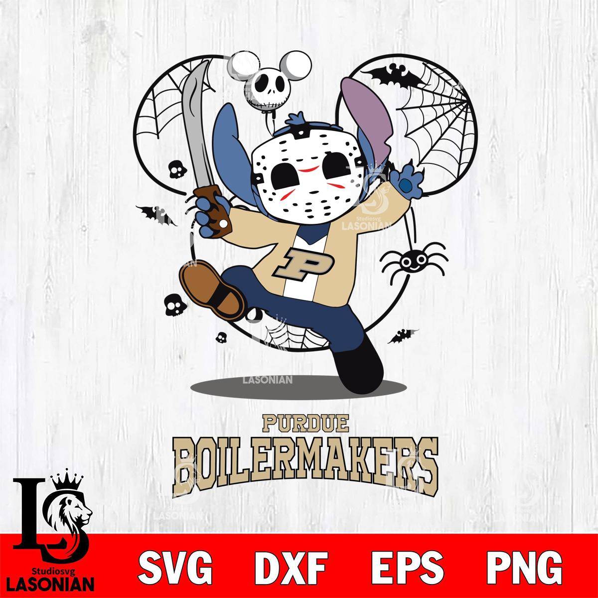 Purdue Boilermakers Stitch jason voorhees Halloween – lasoniansvg