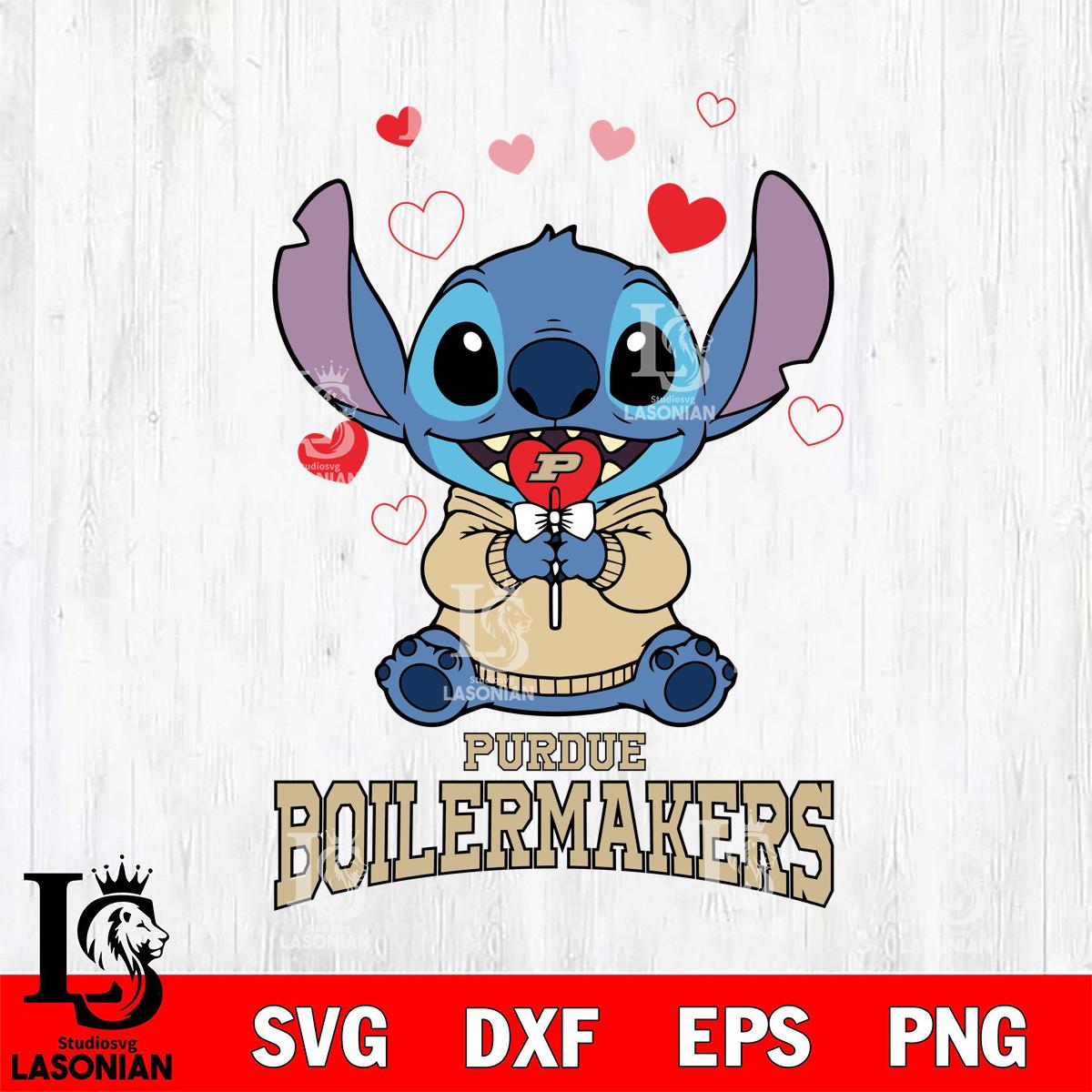 Purdue Boilermakers Stitch sucette Digital Download, NCAA SVG DXF EPS ...