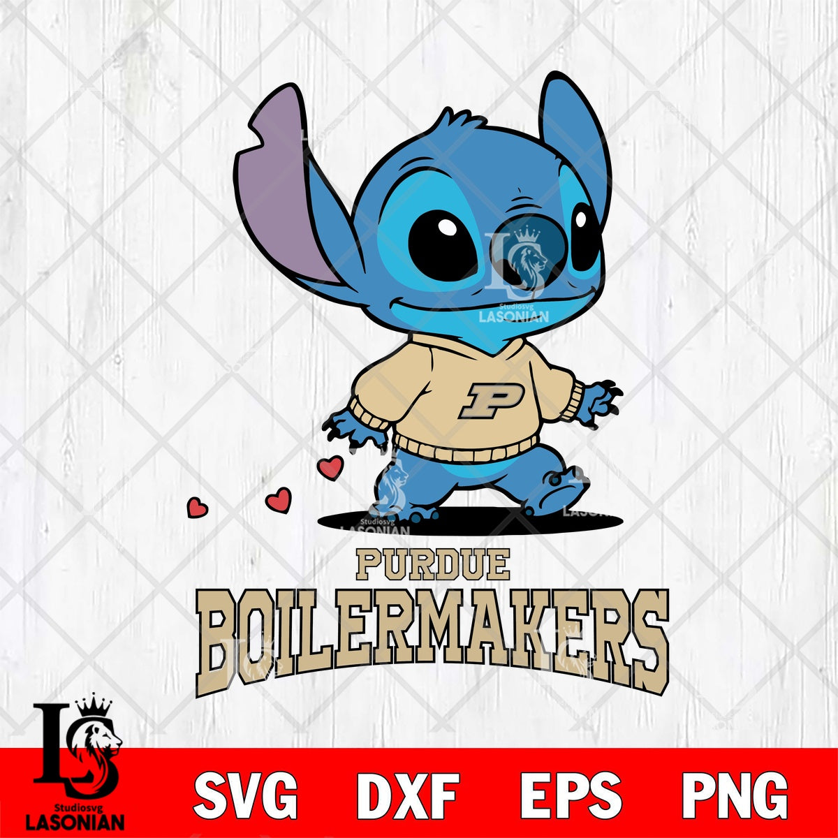 Purdue Boilermakers Stitch walking cartoon File cut , Football Criucut ...