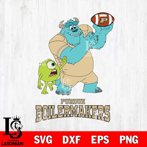 Purdue Boilermakers Sully & Mike Football Cricut,Christmas SVG DXF EPS PNG FILE, NCAA Digital Download,Instant Download, Silhouette