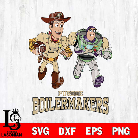 Purdue Boilermakers Woody & Buzz Lightyear Football Cricut,Christmas SVG DXF EPS PNG FILE, NCAA Digital Download,Instant Download, Silhouette
