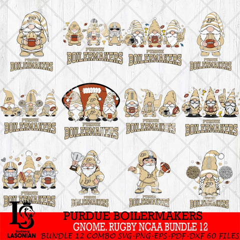 Purdue Boilermakers  Gnome Football NCAA Bundle File Cut, NCAA SVG, Digital Download , Criucut , Silhouette