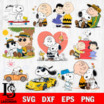 Peanuts Cartoon SVG DXF EPS PNG FILE, File Cut, Digital Download,Instant Download, Silhouette, Cricut