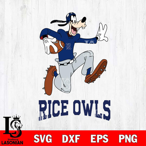 Rice Owls Goofy rugby Sport SVG DXF EPS PNG FILE,NCAA svg ,Football Digital Download,Instant Download, Silhouette