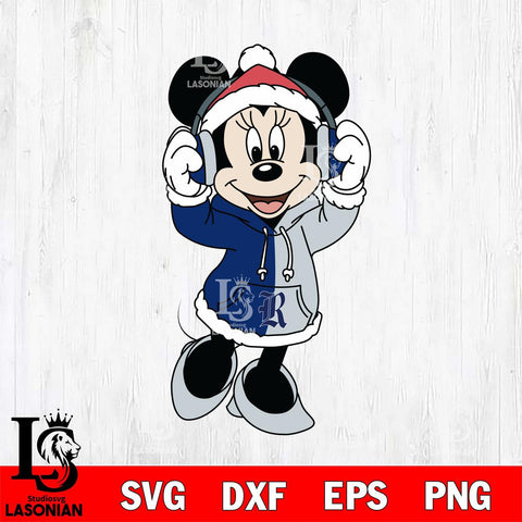 Rice Owls Minnie Mouse Disney Football Christmas File Cut, NCAA SVG DXF EPS PNG FILE, Digital Download , Criucut , Silhouette