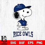 Rice Owls Snoopy Football sport SVG DXF EPS PNG FILE,Snoopy File Cut, NCAA Digital Download,Instant Download,Christmas Silhouette