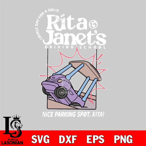 Rita and Janet's Driving School Svg Eps Dxf Png File, Digital Download, Instant Download