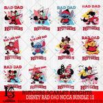 Rutgers Scarlet Knights Disney Rad Dad NCAA Bundle 12 SVG DXF EPS PNG FILE, BUNDLE NCAA Disney Father day File Cut,Digital Download,Instant Download,Disney Svg Files