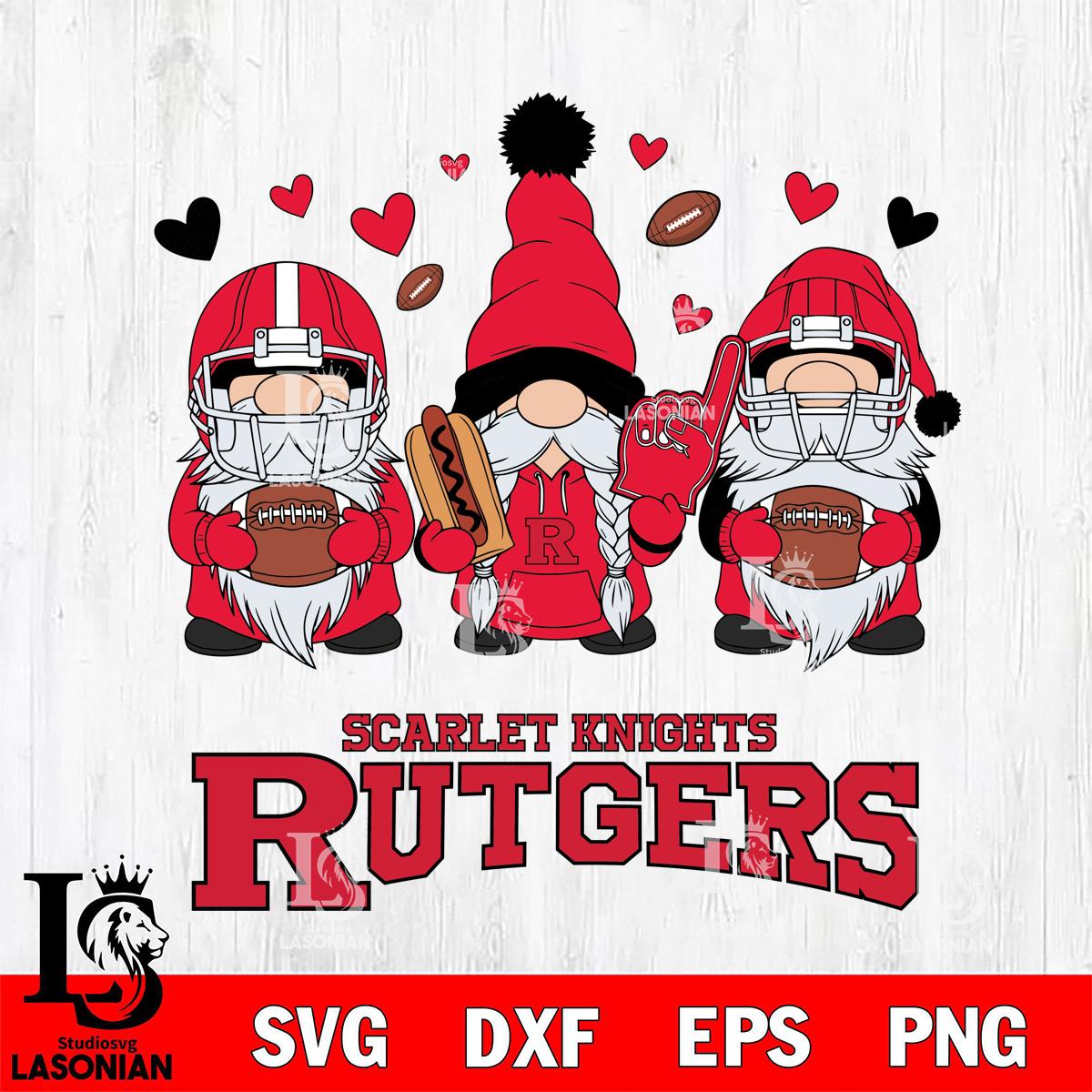 Rutgers Scarlet Knights Gnome Rugby – lasoniansvg