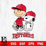 Rutgers Scarlet Knights Peanuts Snoopy Friends SVG DXF EPS PNG FILE,Snoopy File Cut, NCAA Digital Download,Instant Download,Christmas Silhouette