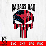SMU Mustangs Badass Dad Svg Eps Dxf Png File, Digital Download, Instant Download