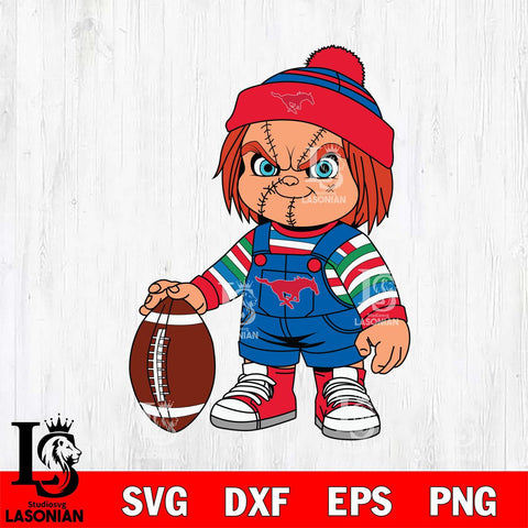SMU Mustangs Chucky Horror 6 Svg Eps Dxf Png File, NCAA svg, Digital Download, Instant Download