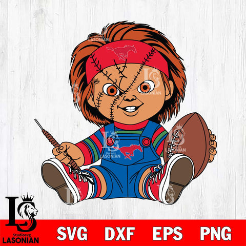 SMU Mustangs Chucky Horror 9 Svg Eps Dxf Png File, NCAA svg, Digital Download, Instant Download
