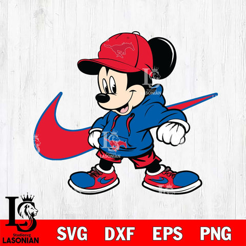 SMU Mustangs Cool Mickey Mouse Svg Eps Dxf Png File, NCAA svg, Digital Download, Instant Download