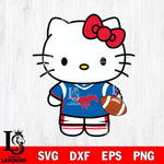 SMU Mustangs Cute Hello Kitty Football 8 Svg Eps Dxf Png File, NCAA svg, Digital Download, Instant Download