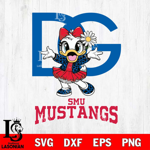 SMU Mustangs Dolce And Gabbana Daisy Duck Disney Svg Eps Dxf Png File, Digital Download, Instant Download