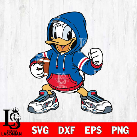 SMU Mustangs Donald Duck Disney Christmas File Cut, NCAA SVG DXF EPS PNG FILE, Digital Download , Criucut , Silhouette