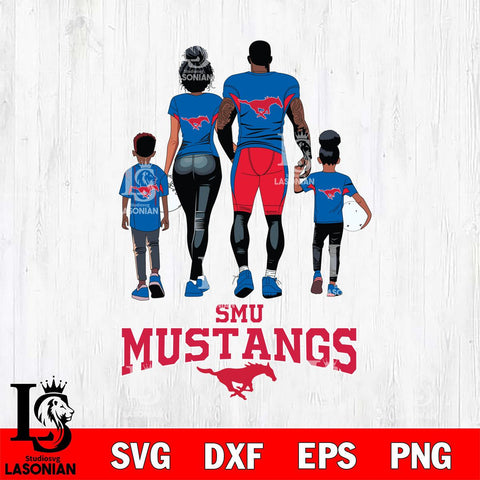 SMU Mustangs Family Love Rugby SVG DXF EPS PNG FILE,NCAA SVG, Father day Digital Download,Instant Download, Silhouette