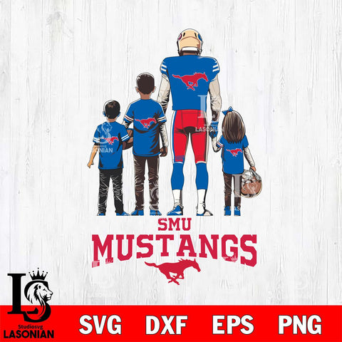 SMU Mustangs Father Football SVG DXF EPS PNG FILE,NCAA SVG, Father day Digital Download,Instant Download, Silhouette
