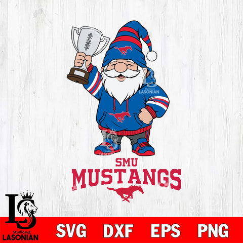 SMU Mustangs Gnome Champion File Cut, NCAA SVG, Digital Download , Criucut , Silhouette