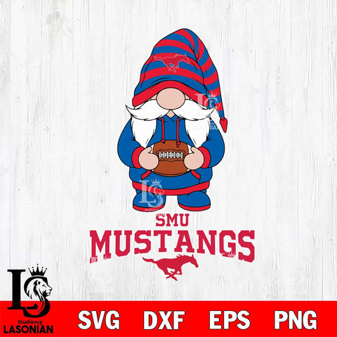 SMU Mustangs Gnome Football File Cut, NCAA SVG, Digital Download , Criucut , Silhouette
