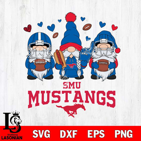 SMU Mustangs Gnome Rugby File Cut, NCAA SVG, Digital Download , Criucut , Silhouette
