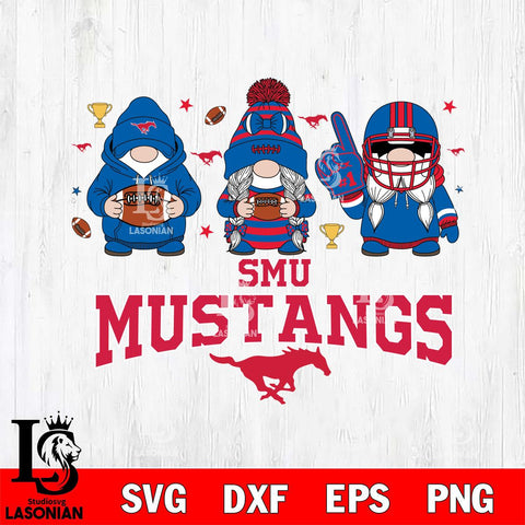 SMU Mustangs Gnome #1 Football File Cut, NCAA SVG, Digital Download , Criucut , Silhouette
