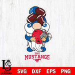 SMU Mustangs Gnomes Helmet Svg Eps Dxf Png File, Digital Download, Instant Download