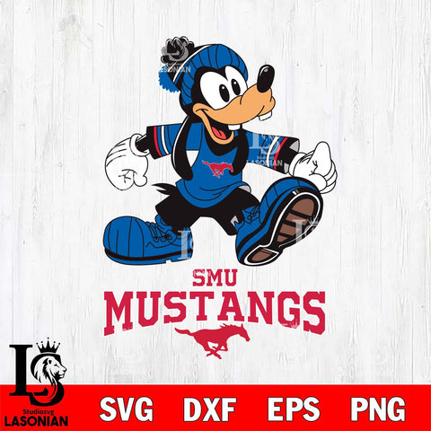 SMU Mustangs Goofy Cool Sport SVG DXF EPS PNG FILE,NCAA svg ,Football Digital Download,Instant Download, Silhouette