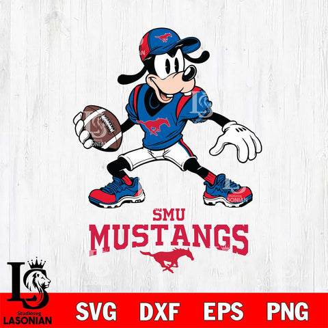 SMU Mustangs Goofy Disney, Svg Eps Dxf Png File, Digital Download