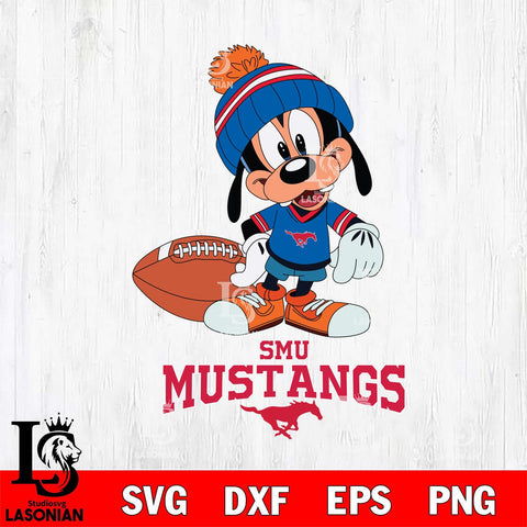 SMU Mustangs Goofy Football SVG DXF EPS PNG FILE,NCAA svg ,Football Digital Download,Instant Download, Silhouette