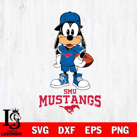 SMU Mustangs Goofy rugby SVG DXF EPS PNG FILE,NCAA svg ,Football Digital Download,Instant Download, Silhouette