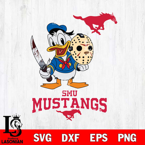 SMU Mustangs Jason Voorhees 12 Svg Eps Dxf Png File, Digital Download