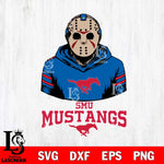 SMU Mustangs Jason Voorhees 4 Svg Eps Dxf Png File, Digital Download