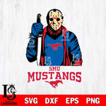 SMU Mustangs Jason Voorhees 6 Svg Eps Dxf Png File, Digital Download