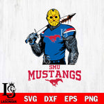 SMU Mustangs Jason Voorhees 7 Svg Eps Dxf Png File, Digital Download