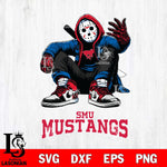 SMU Mustangs Jason Voorhees Halloween SVG Svg Eps Dxf Png File, Digital Download, Instant Download