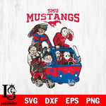 SMU Mustangs Jason Voorhees Horror 10 Svg Eps Dxf Png File, NCAA svg, Digital Download, Instant Download