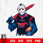 SMU Mustangs Jason Voorhees Horror 11 Svg Eps Dxf Png File, NCAA svg, Digital Download, Instant Download
